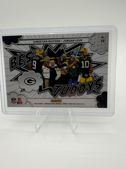 2025 Donruss Optic #14 Christian Watson/Jordan Love Best Tuddys