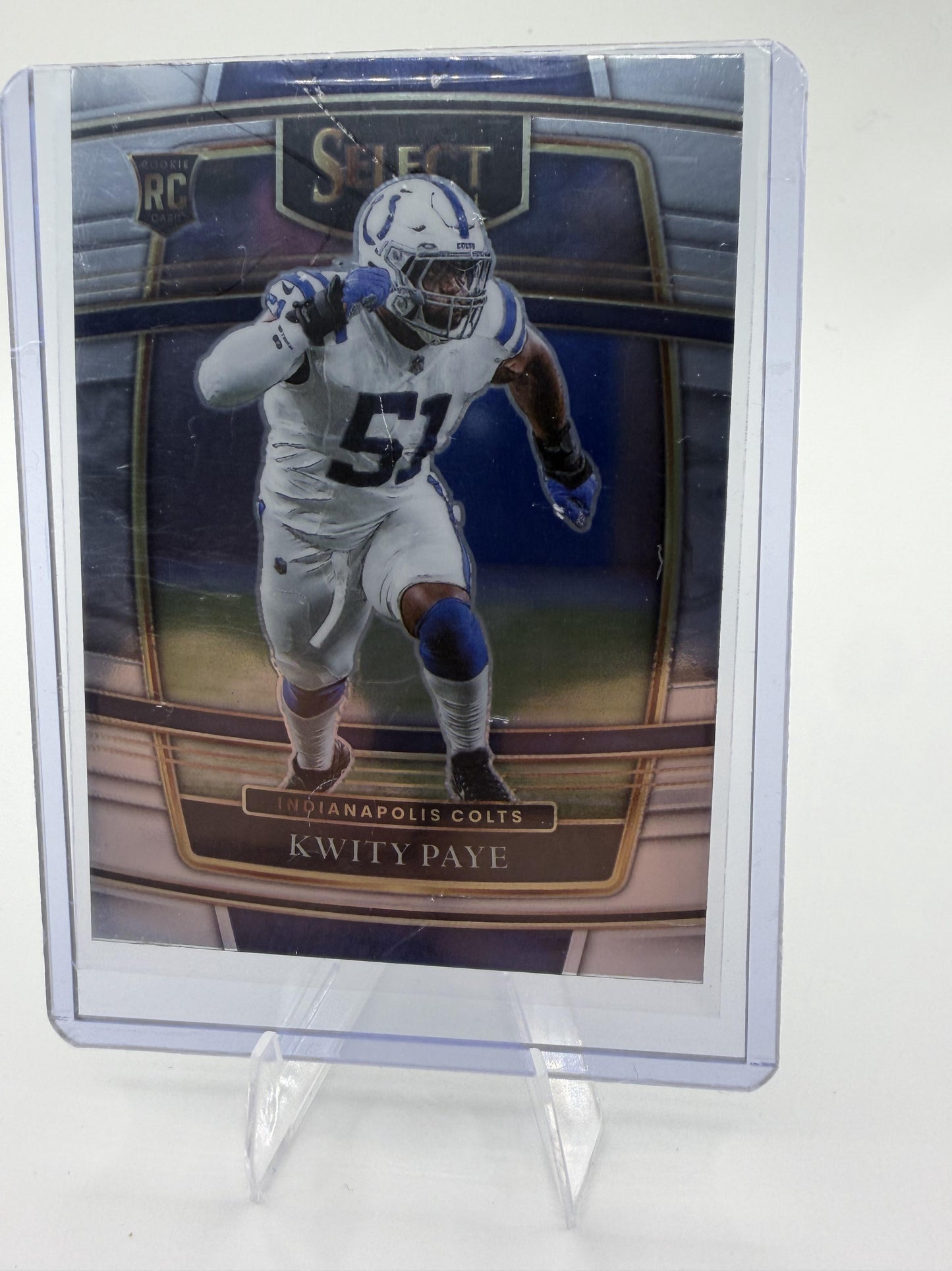 2021 Panini Select #87 Kwity Paye Silver Prizm