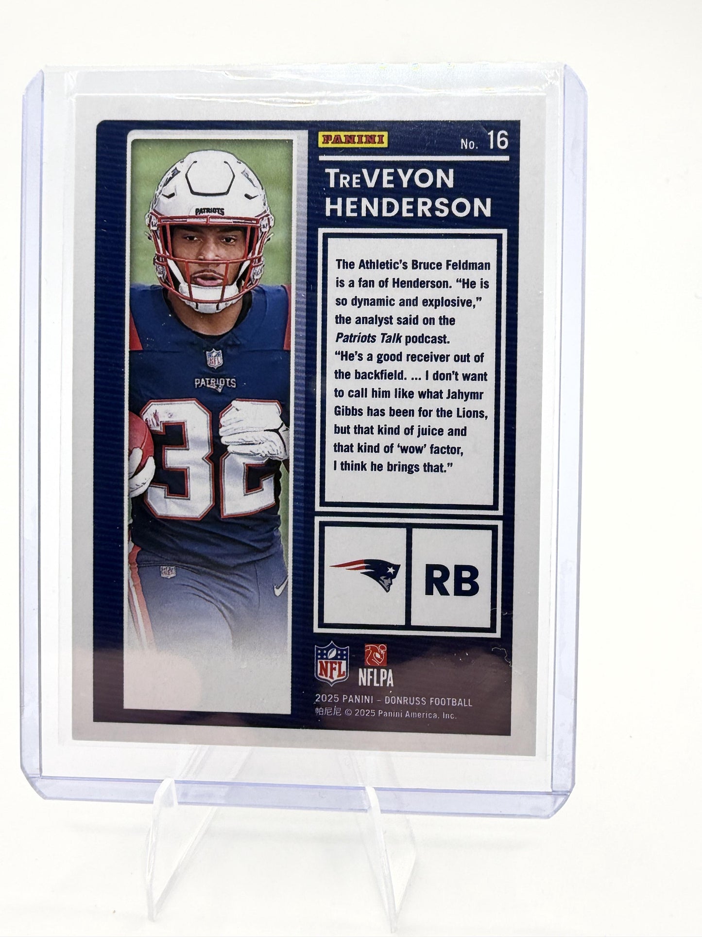 2025 Donruss #16 TreVeyon Henderson The Rookies