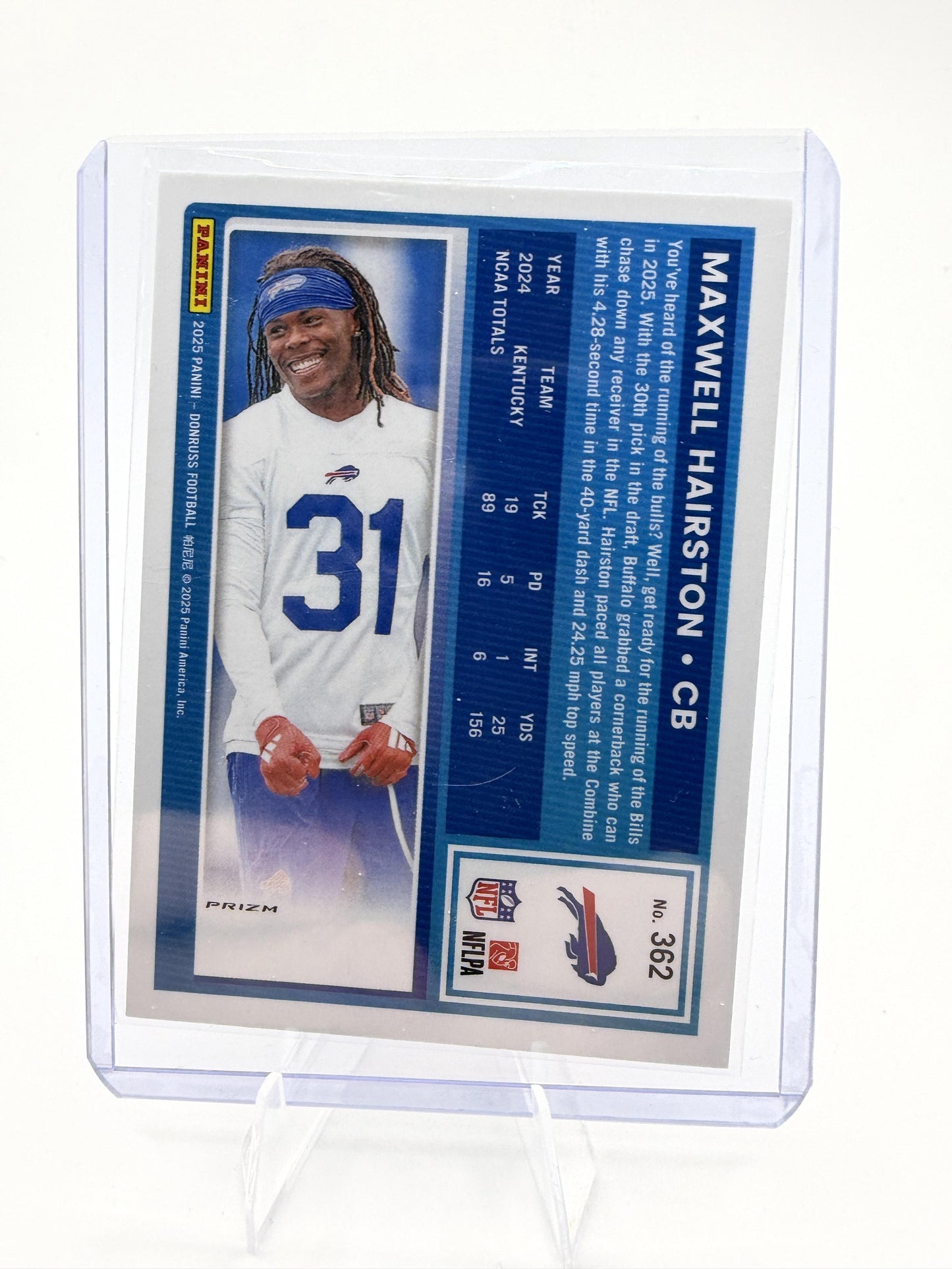 2025 Donruss MAXWELL HAIRSTON OPTIC PREVIEW RED PANDORA #362 Bills RC