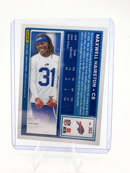 2025 Donruss MAXWELL HAIRSTON OPTIC PREVIEW RED PANDORA #362 Bills RC