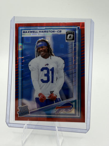 2025 Donruss MAXWELL HAIRSTON OPTIC PREVIEW RED PANDORA #362 Bills RC