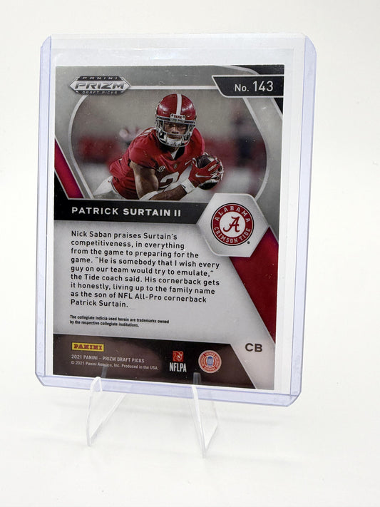 2021 Panini Prizm Draft Picks Collegiate #143 Patrick Surtain II