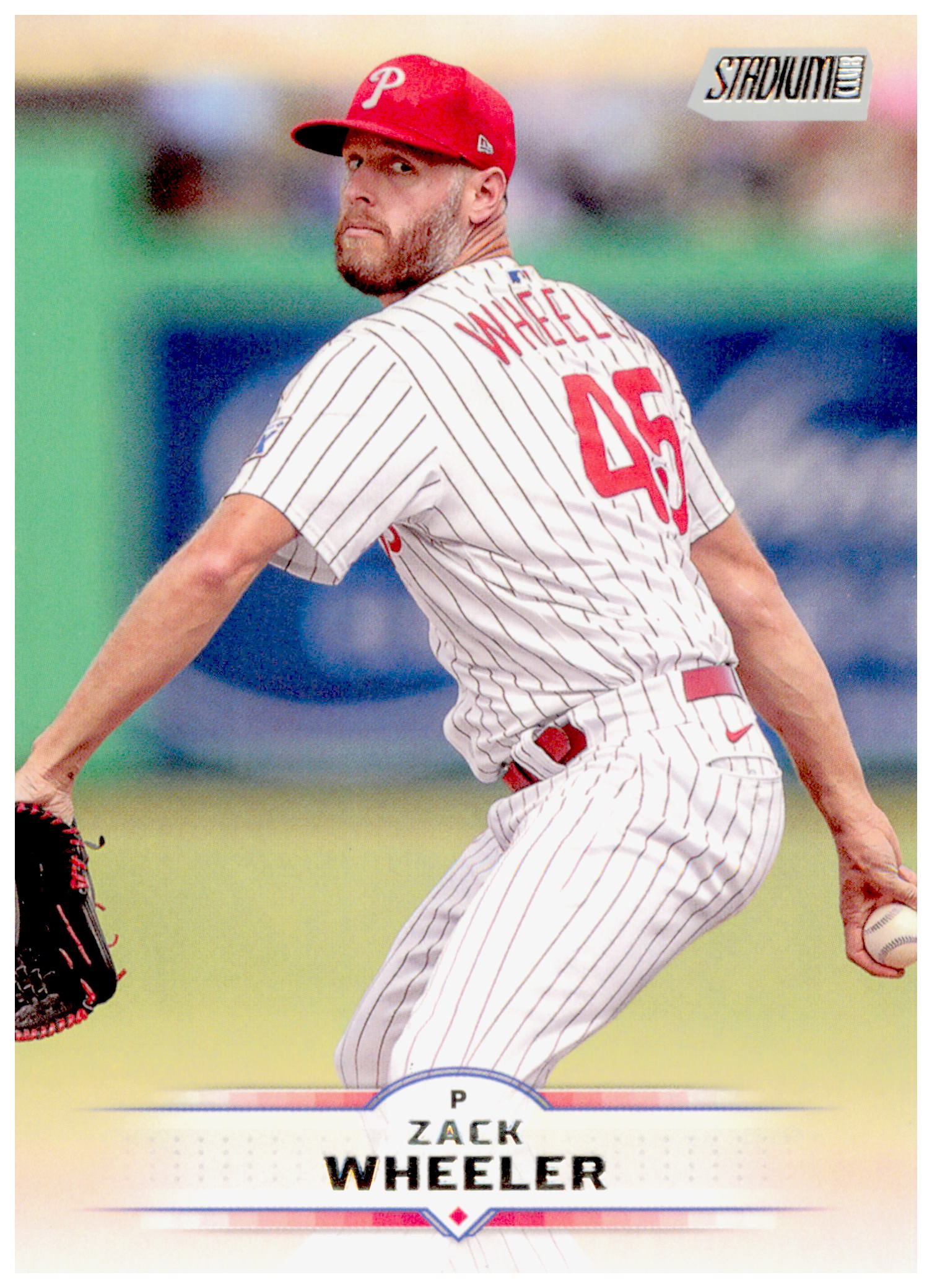 2025 Stadium Club Zack Wheeler Card Philadelphia Phillies #114