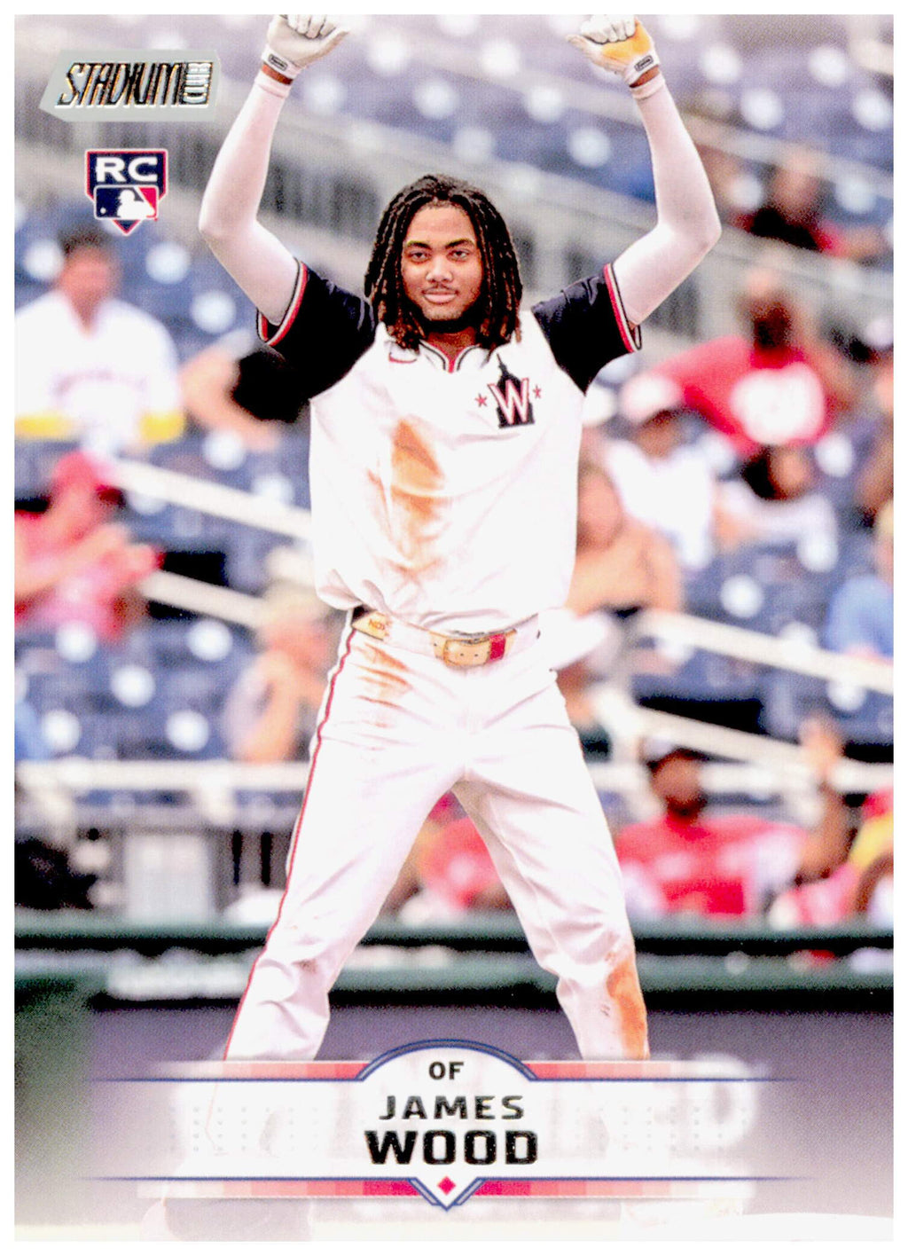 2025 Stadium Club James Wood Card RC Washington Nationals #175