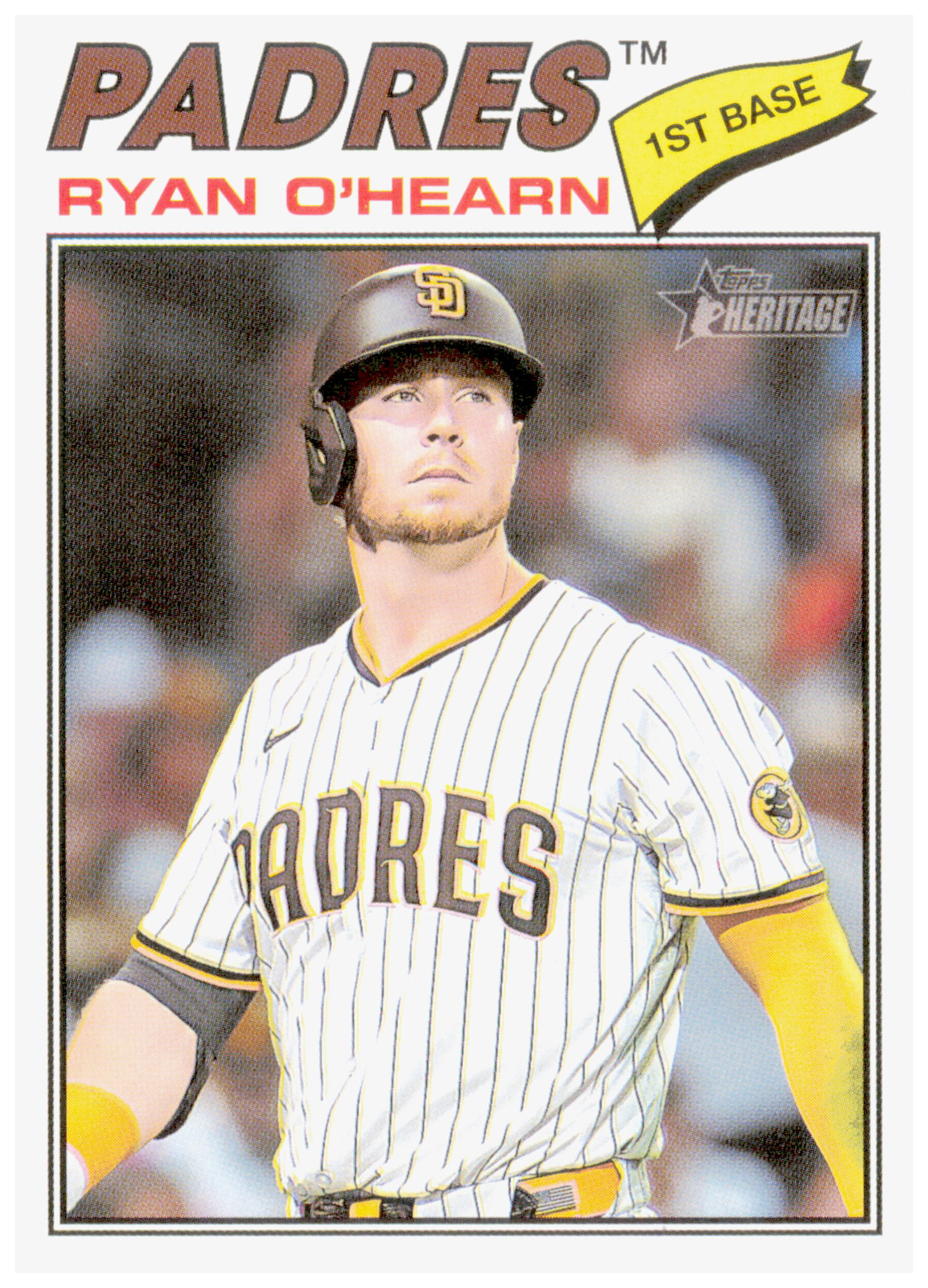 2026 Topps Heritage Ryan O'Hearn Card San Diego Padres #215