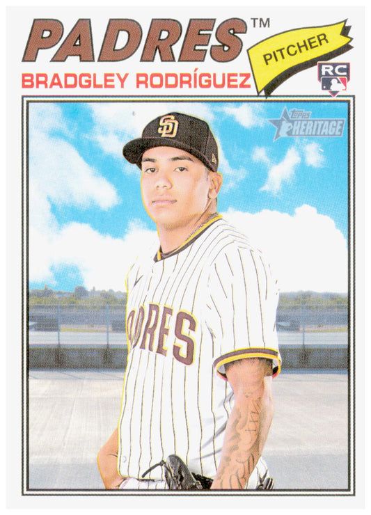 2026 Topps Heritage Bradgley Rodriguez Card RC San Diego Padres #148