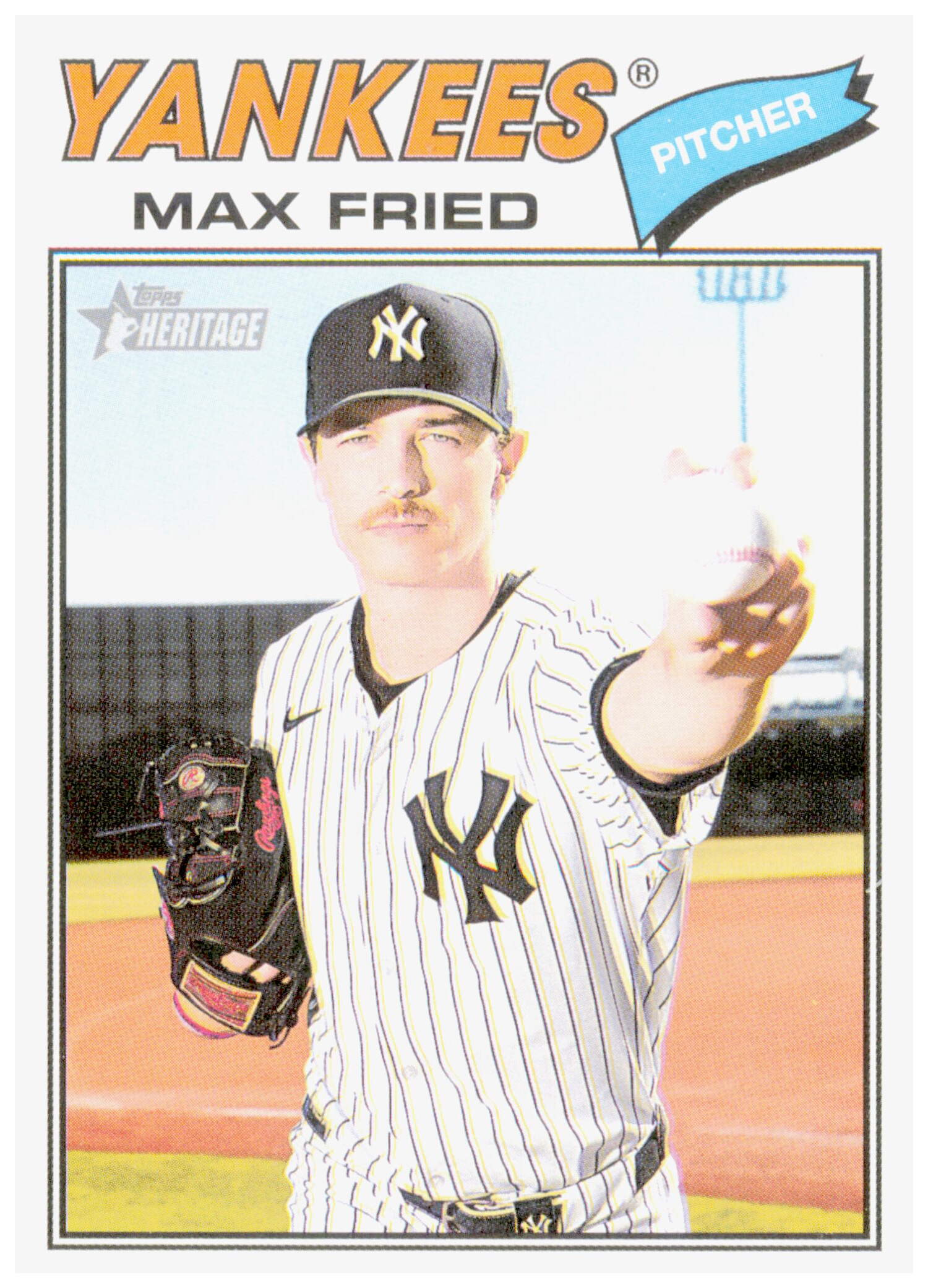 2026 Topps Heritage Max Fried Card New York Yankees #130