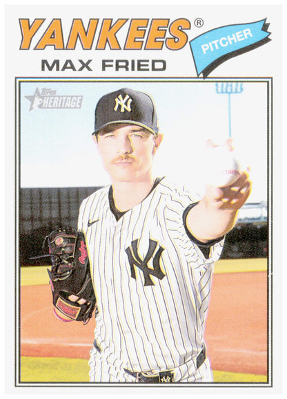 2026 Topps Heritage Max Fried Card New York Yankees #130