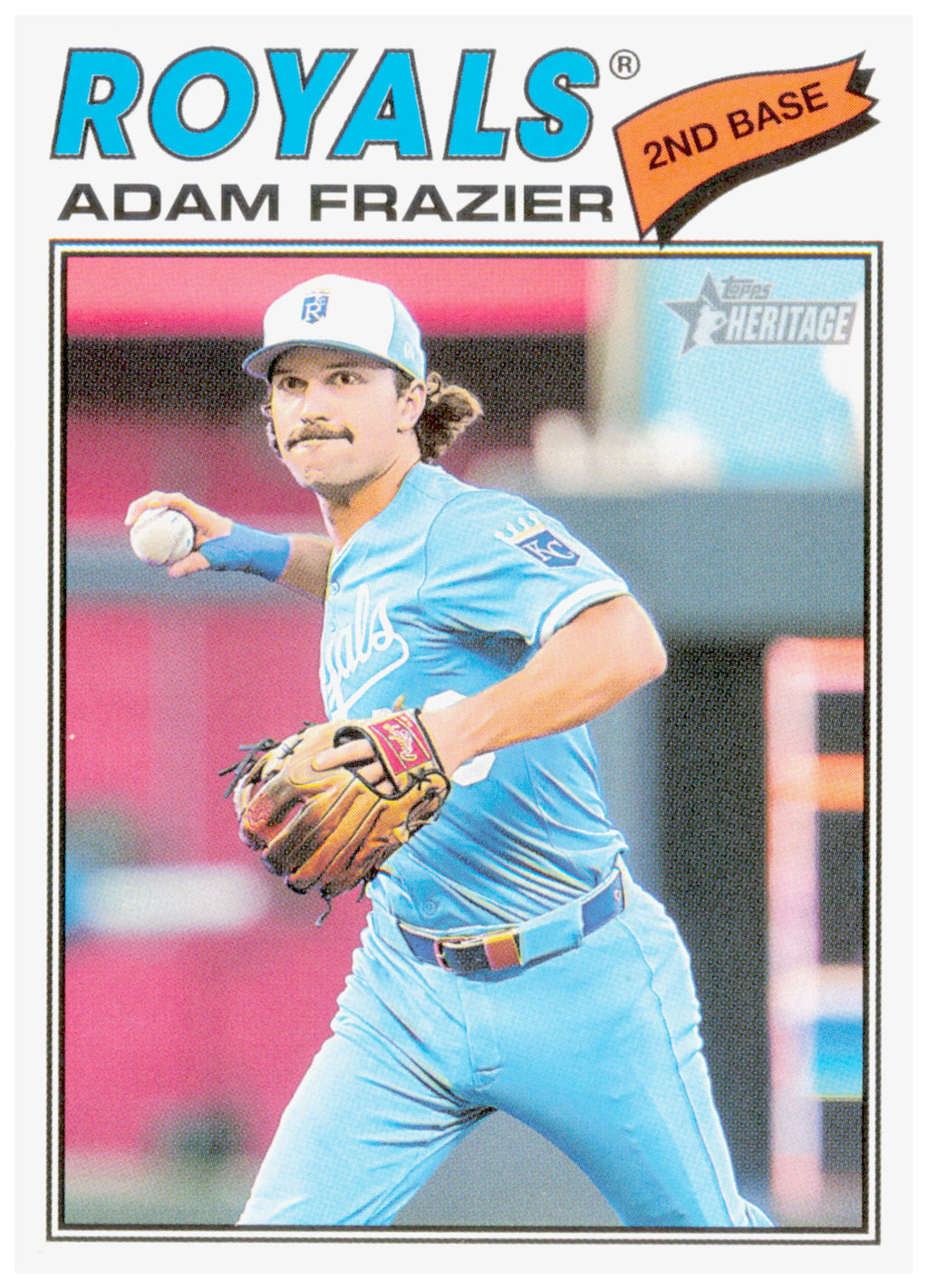2026 Topps Heritage Adam Frazier Card Kansas City Royals #262