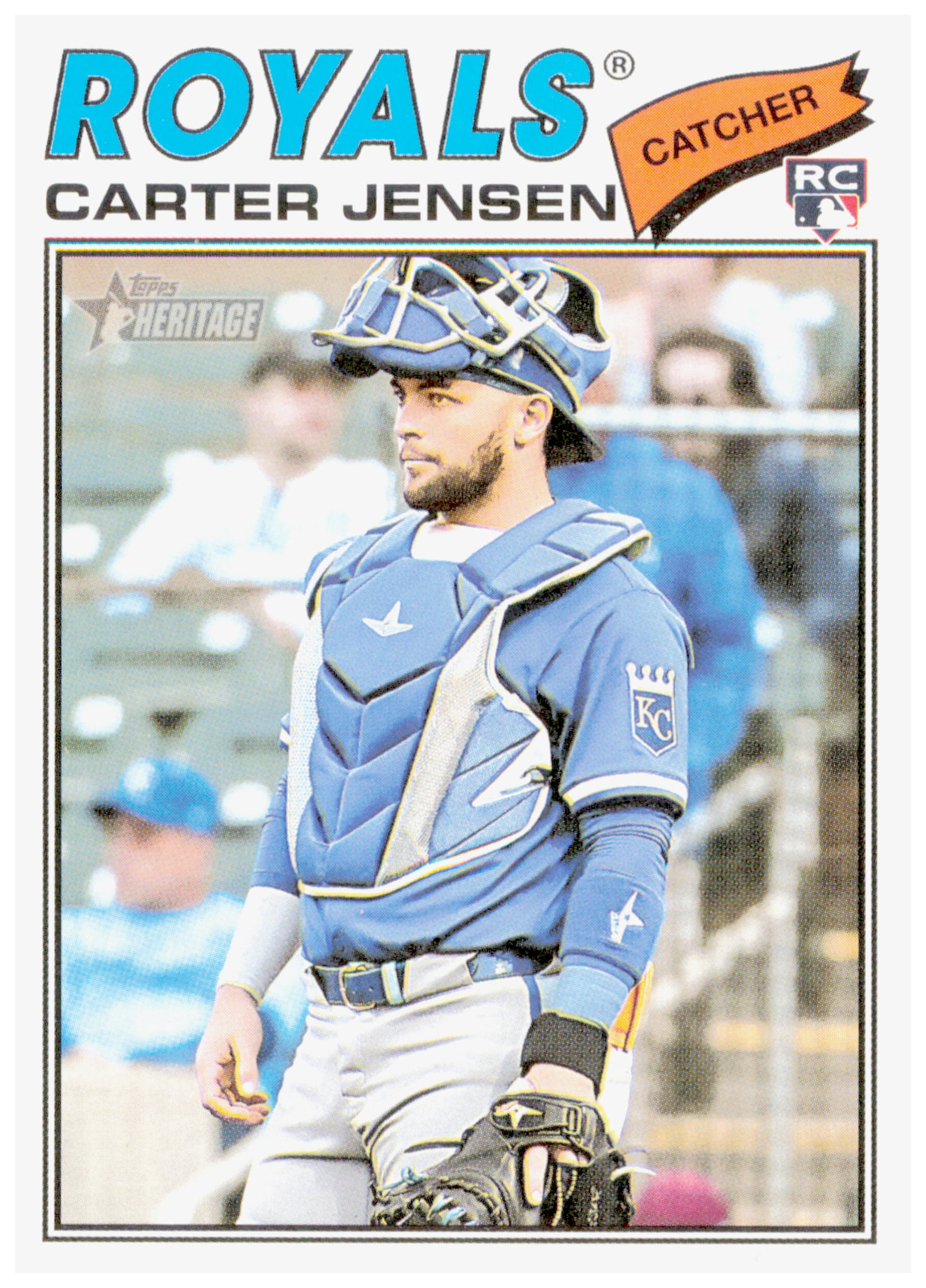 2026 Topps Heritage Carter Jensen Card RC Kansas City Royals #199