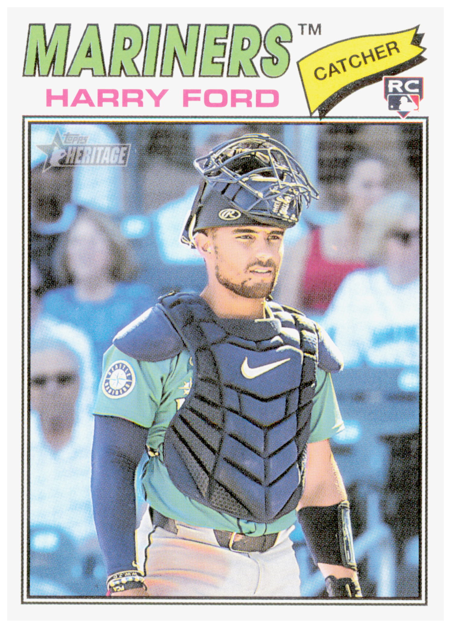 2026 Topps Heritage Harry Ford Card RC Seattle Mariners #59