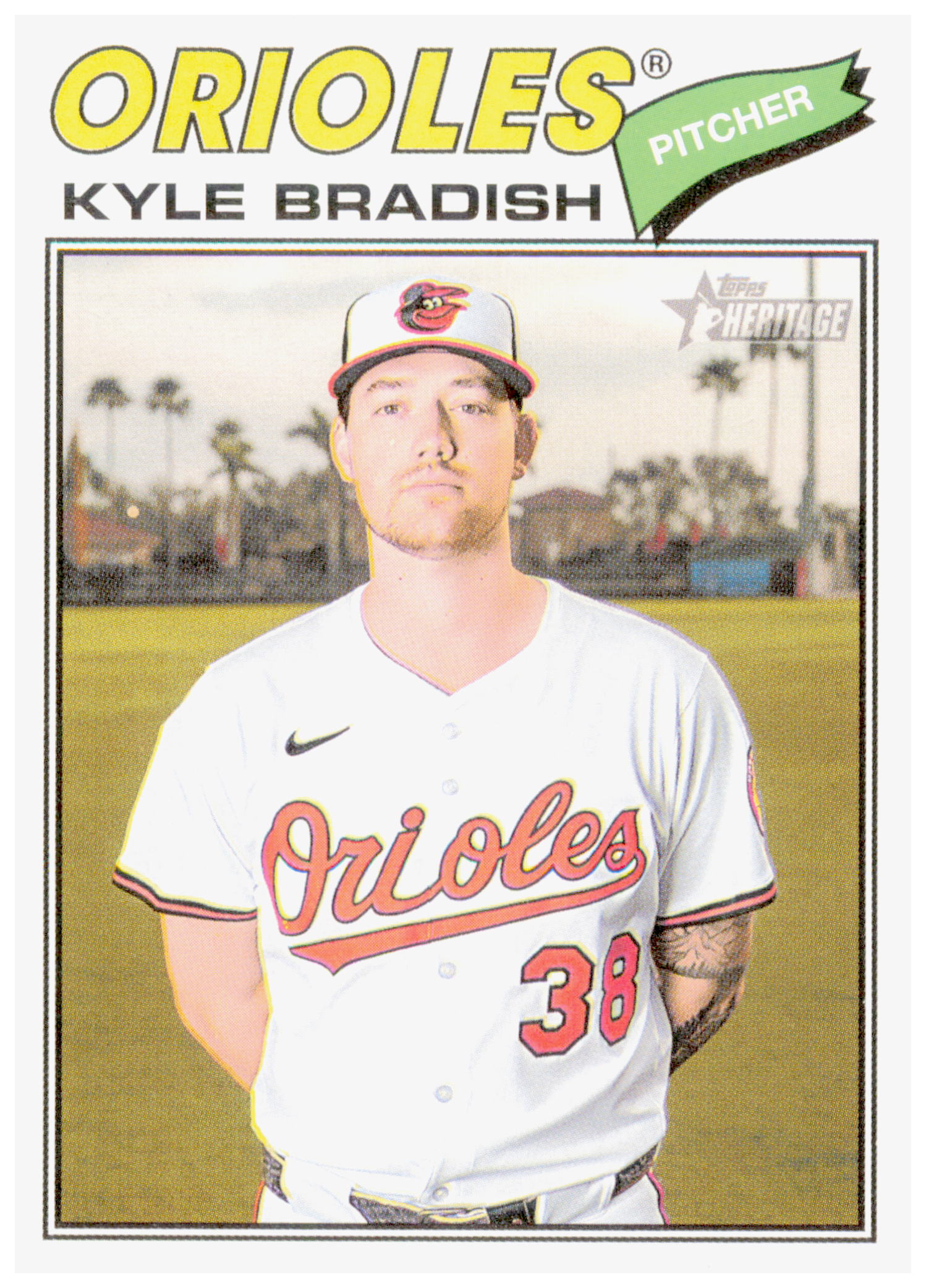 2026 Topps Heritage Kyle Bradish Card Baltimore Orioles #16