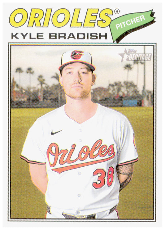2026 Topps Heritage Kyle Bradish Card Baltimore Orioles #16