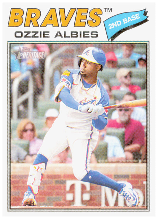 2026 Topps Heritage Ozzie Albies Card Atlanta Braves #264