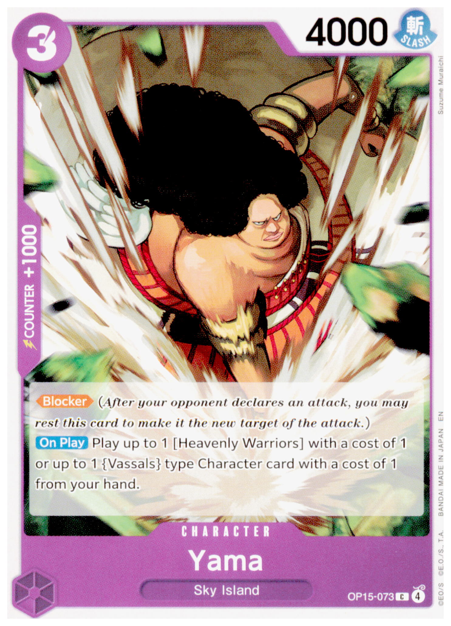 Yama OP15-086 C One Piece TCG Adventure on Kami's Island Purple Sky Island