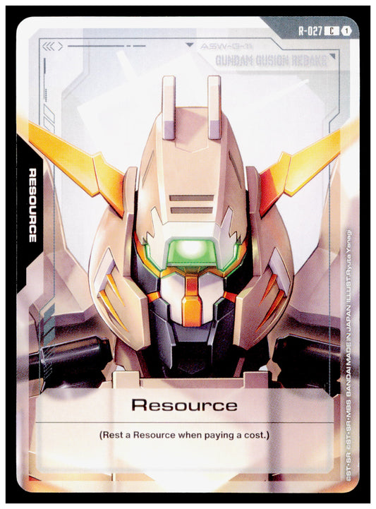 Gundam Card Game Resource R-027 C Gundam Gusion Rebake Steel Requiem GD03