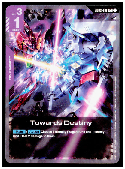 2026 Gundam Card Game Steel Requiem Towards Destiny GD03-116 Common Purple Vagan