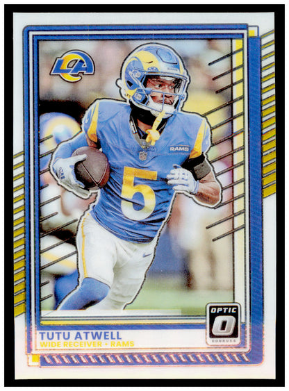 2025 Donruss Optic Tutu Atwell Card Los Angeles Rams #136