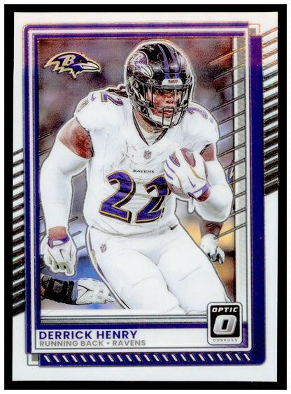 2025 Donruss Optic Derrick Henry Card Baltimore Ravens #112