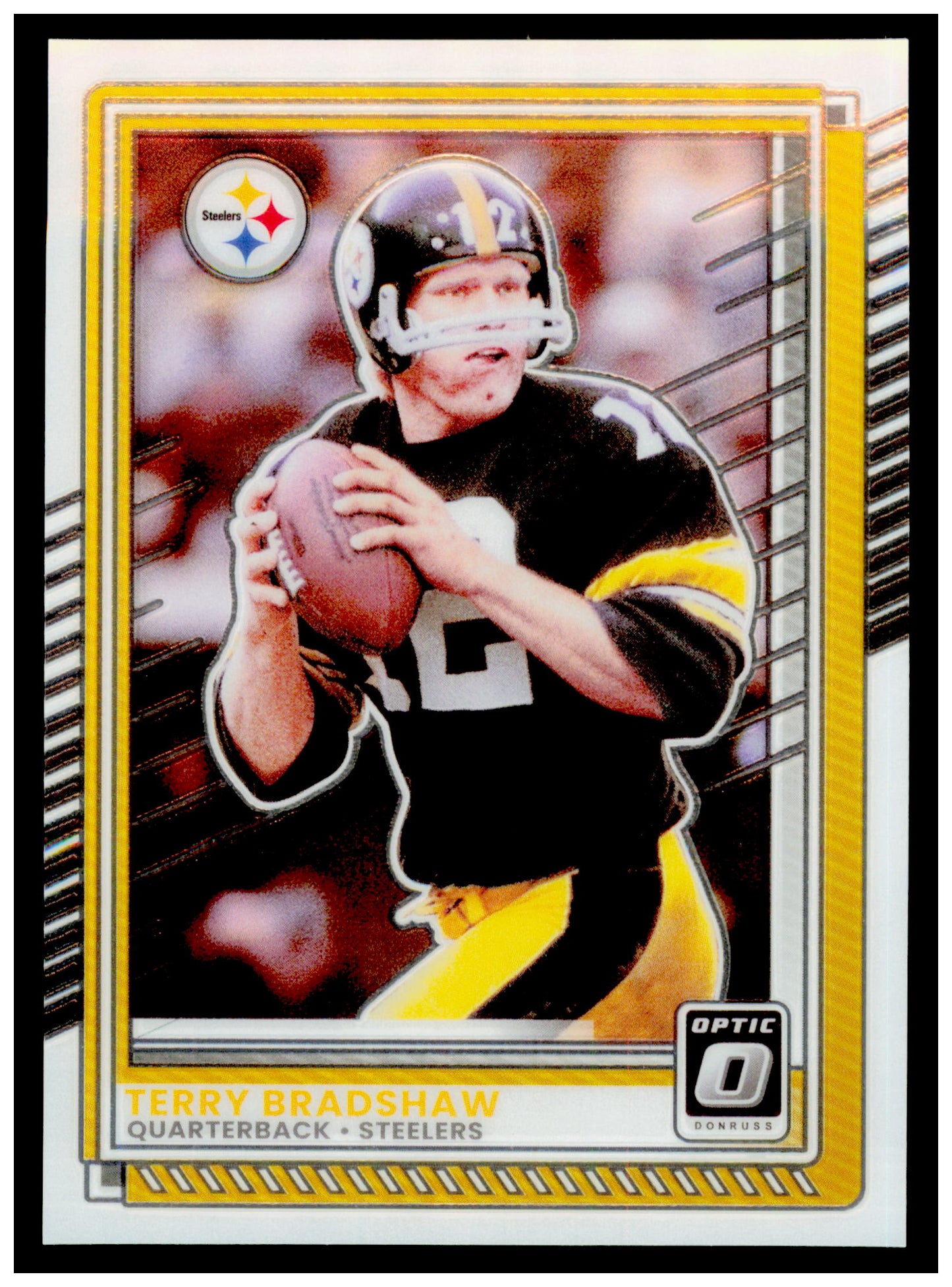 2025 Donruss Optic Terry Bradshaw Card Pittsburgh Steelers #188