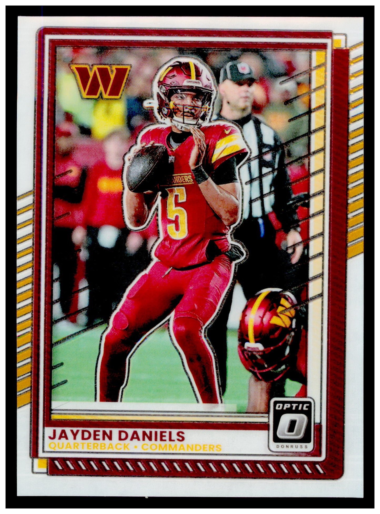 2025 Donruss Optic Jayden Daniels Card Washington Commanders #23
