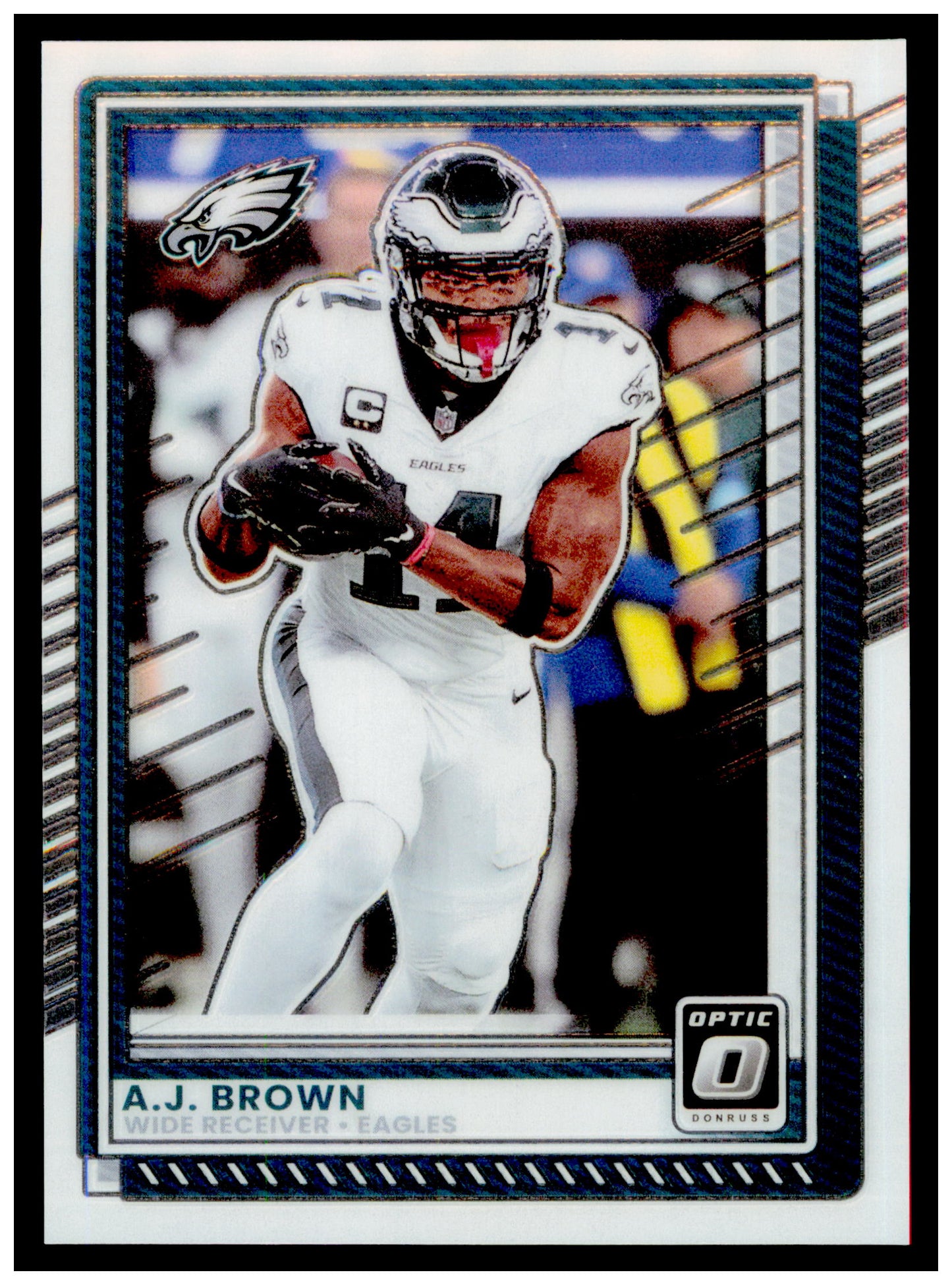 2025 Donruss Optic A.J. Brown Card Philadelphia Eagles #17