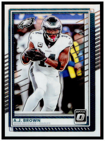 2025 Donruss Optic A.J. Brown Card Philadelphia Eagles #17
