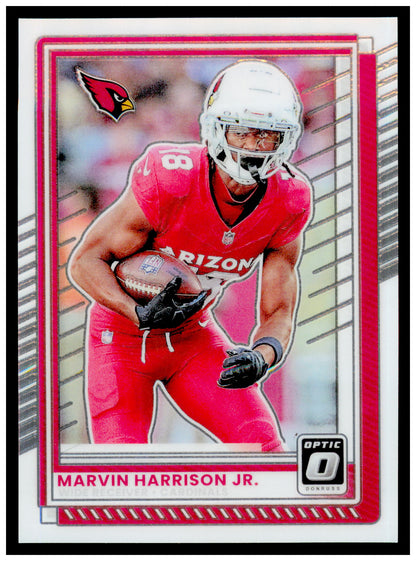 2025 Donruss Optic Marvin Harrison Jr. Card Arizona Cardinals #191