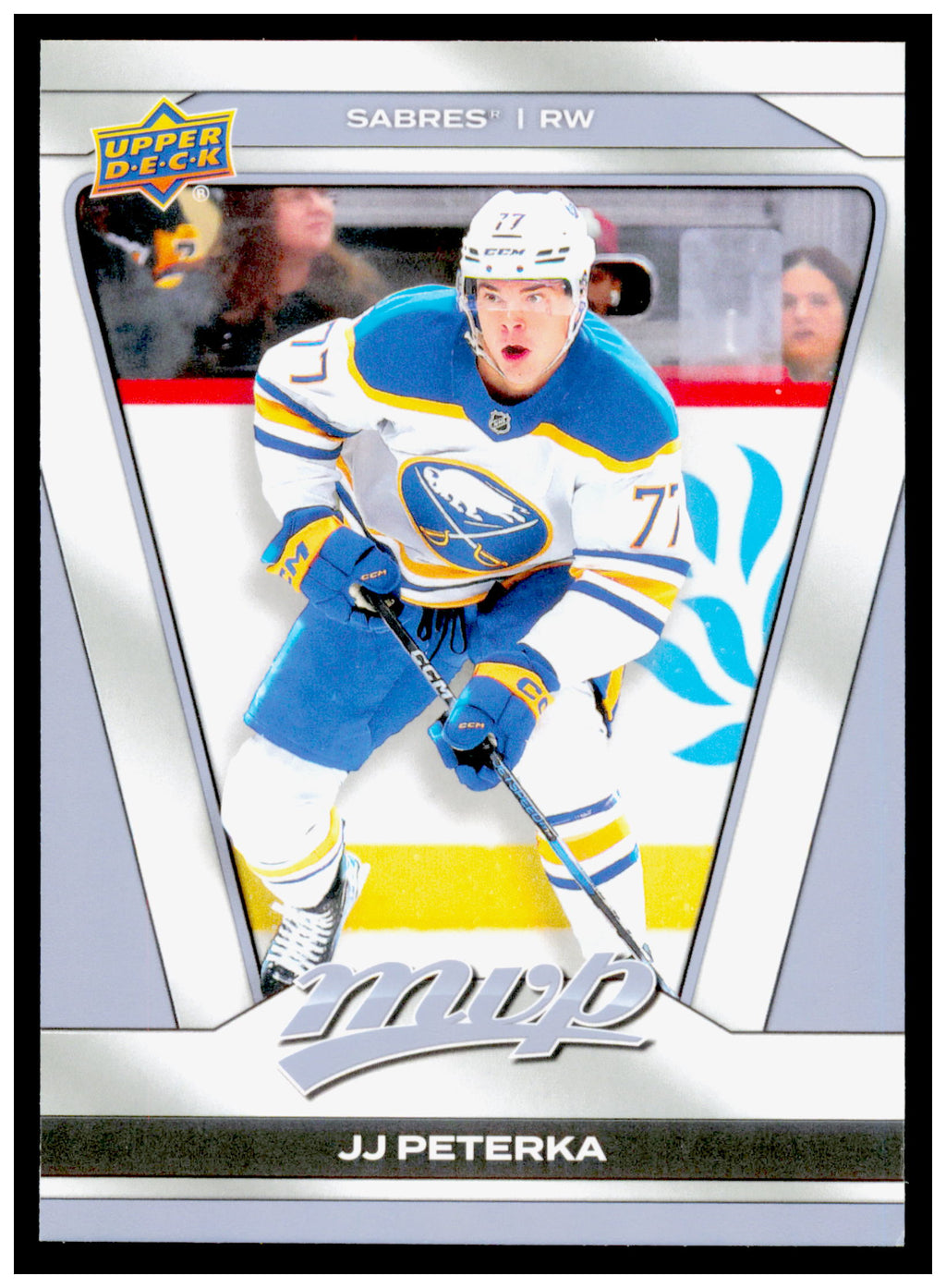 2025-26 Upper Deck MVP JJ Peterka Card Buffalo Sabres #21