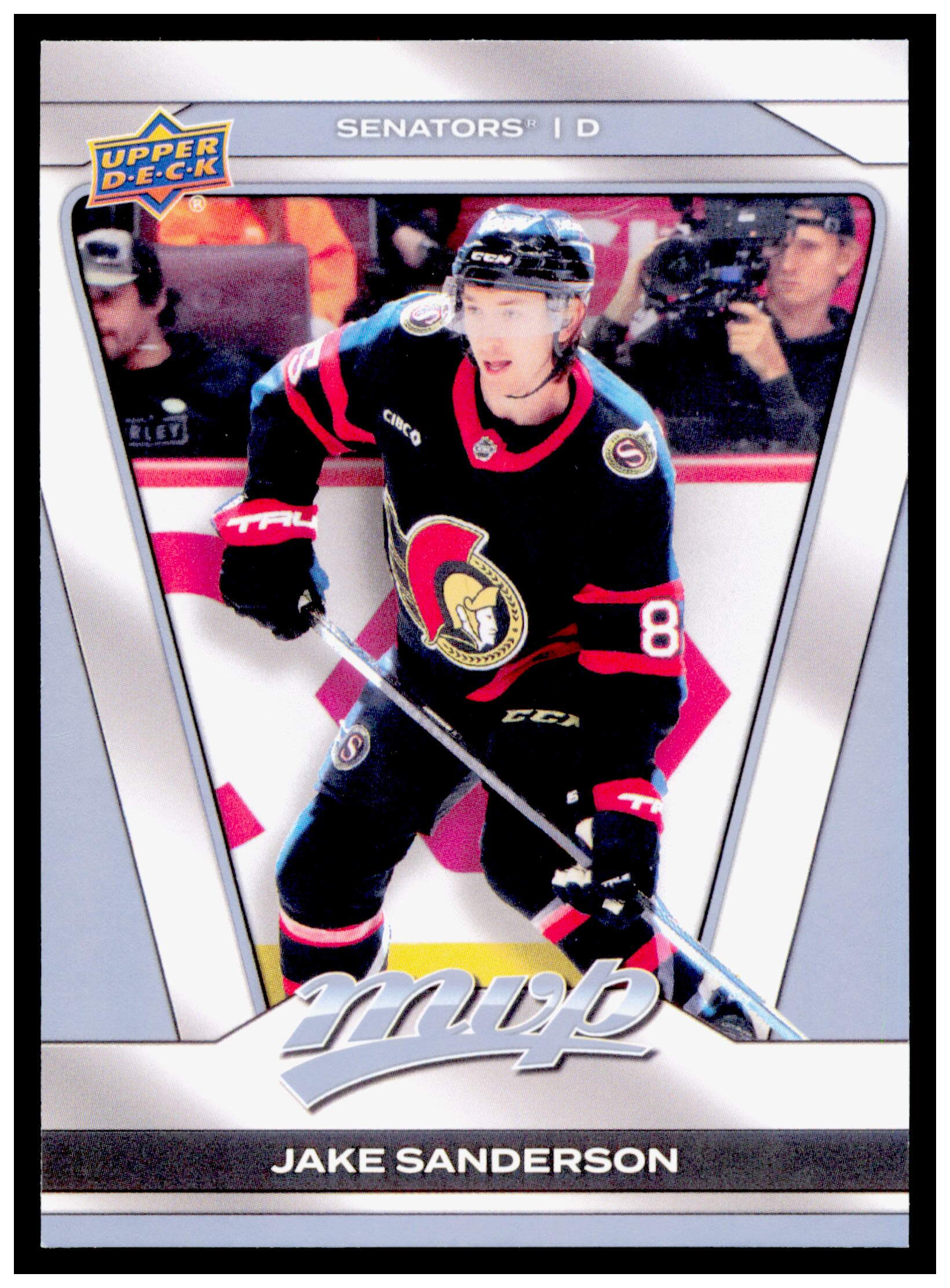 2025-26 Upper Deck MVP Jake Sanderson Card Ottawa Senators #176
