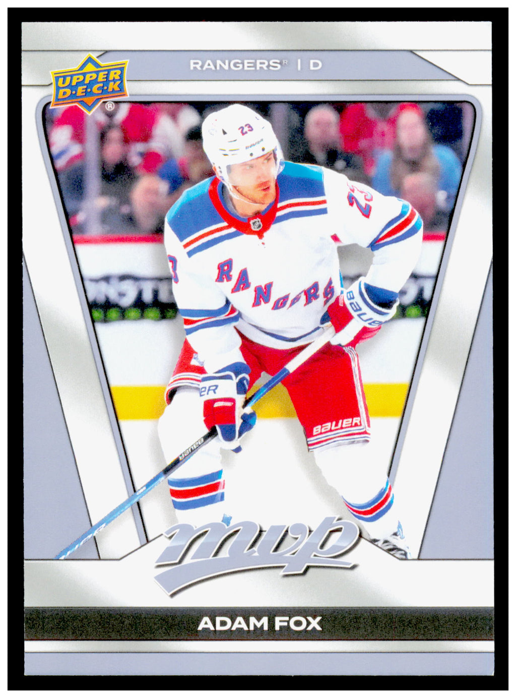 2025-26 Upper Deck MVP Adam Fox Card New York Rangers #92