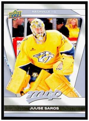 2025-26 Upper Deck MVP Juuse Saros Card Nashville Predators #53