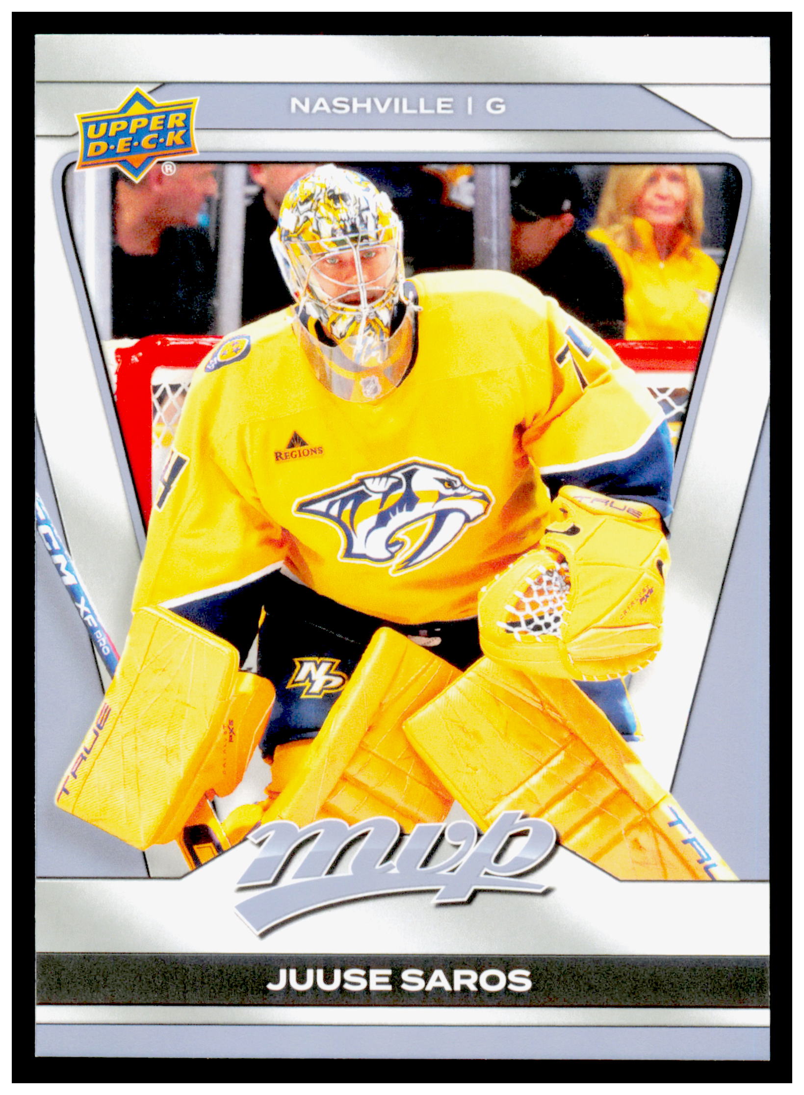 2025-26 Upper Deck MVP Juuse Saros Card Nashville Predators #53