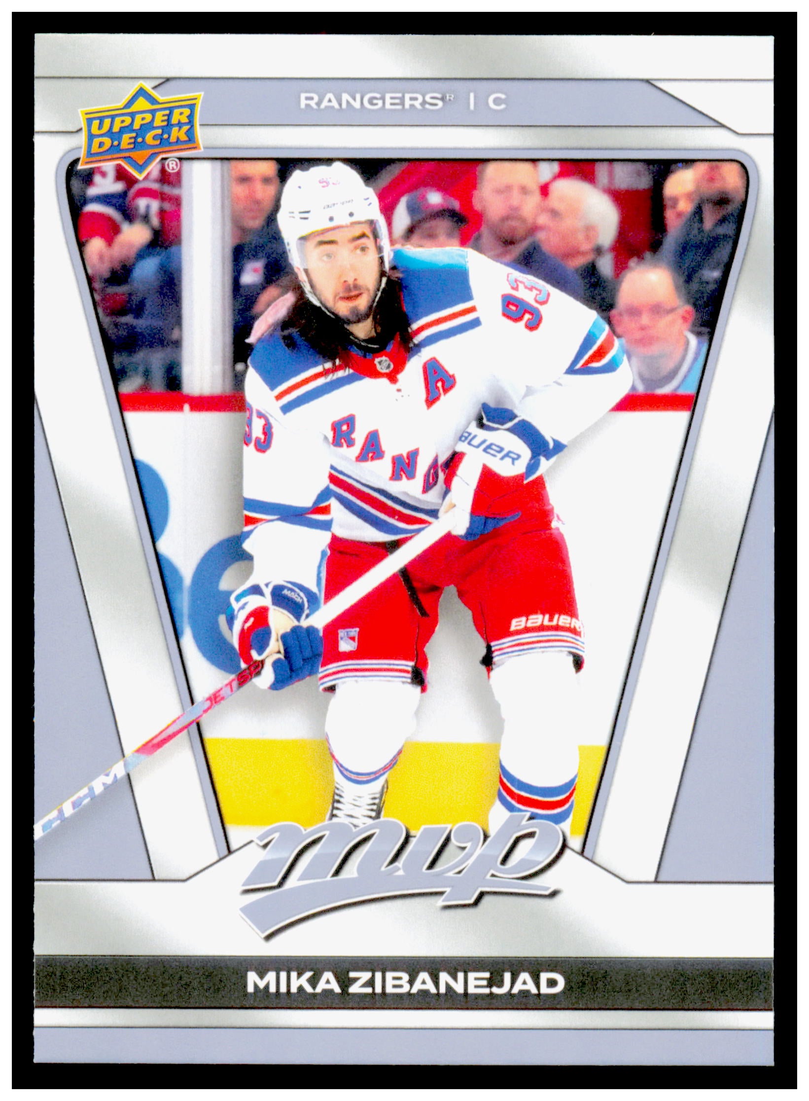 2025-26 Upper Deck MVP Mika Zibanejad Card New York Rangers #15
