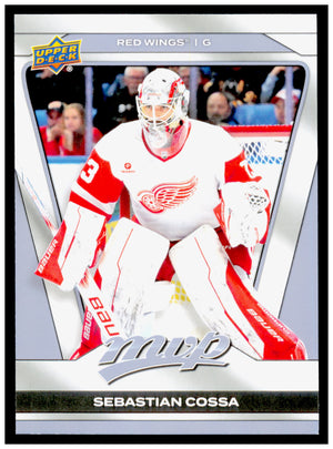 2025-26 Upper Deck MVP Sebastian Cossa Card Detroit Red Wings #60