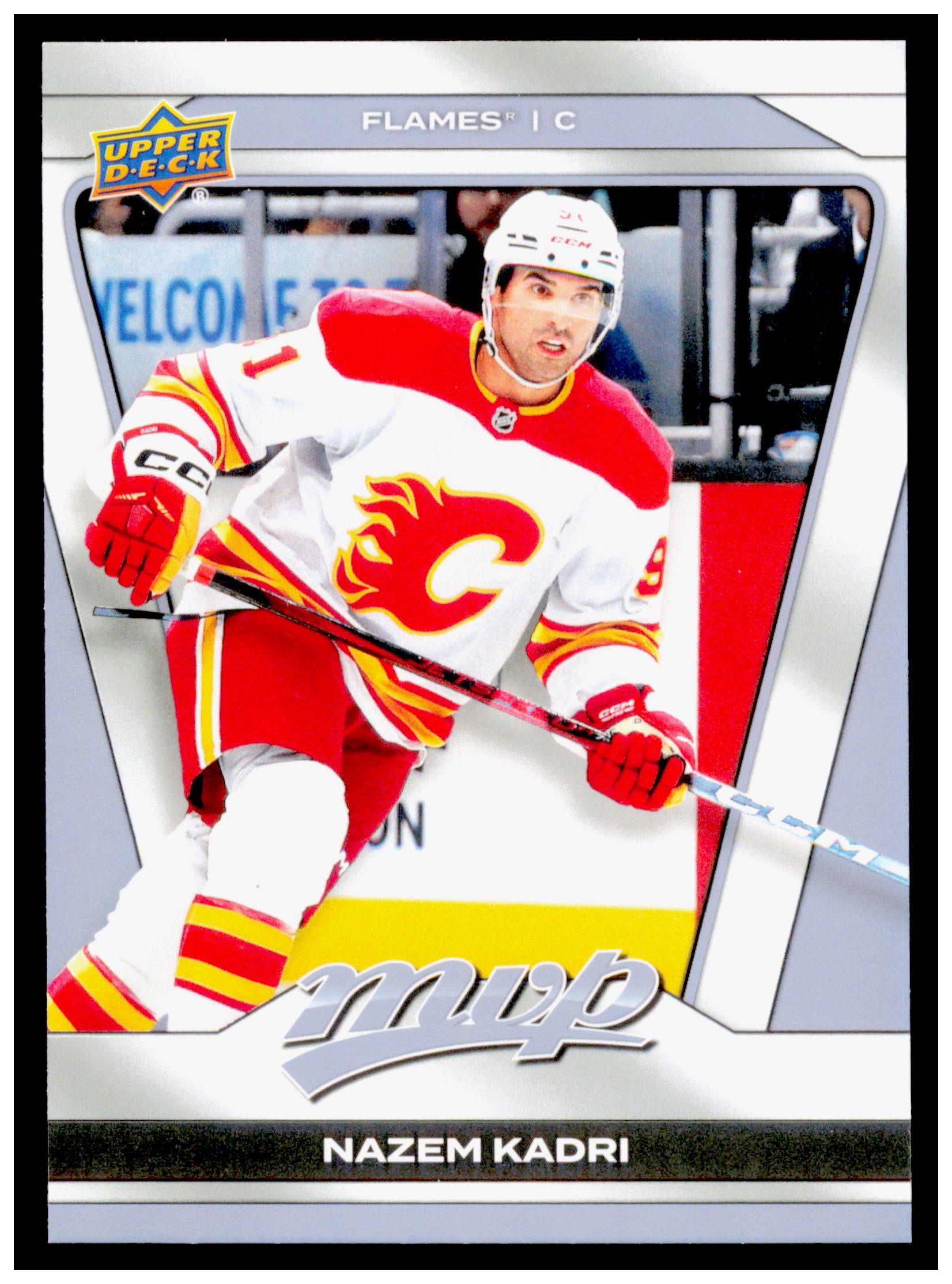 2025-26 Upper Deck MVP Nazem Kadri Card Calgary Flames #37