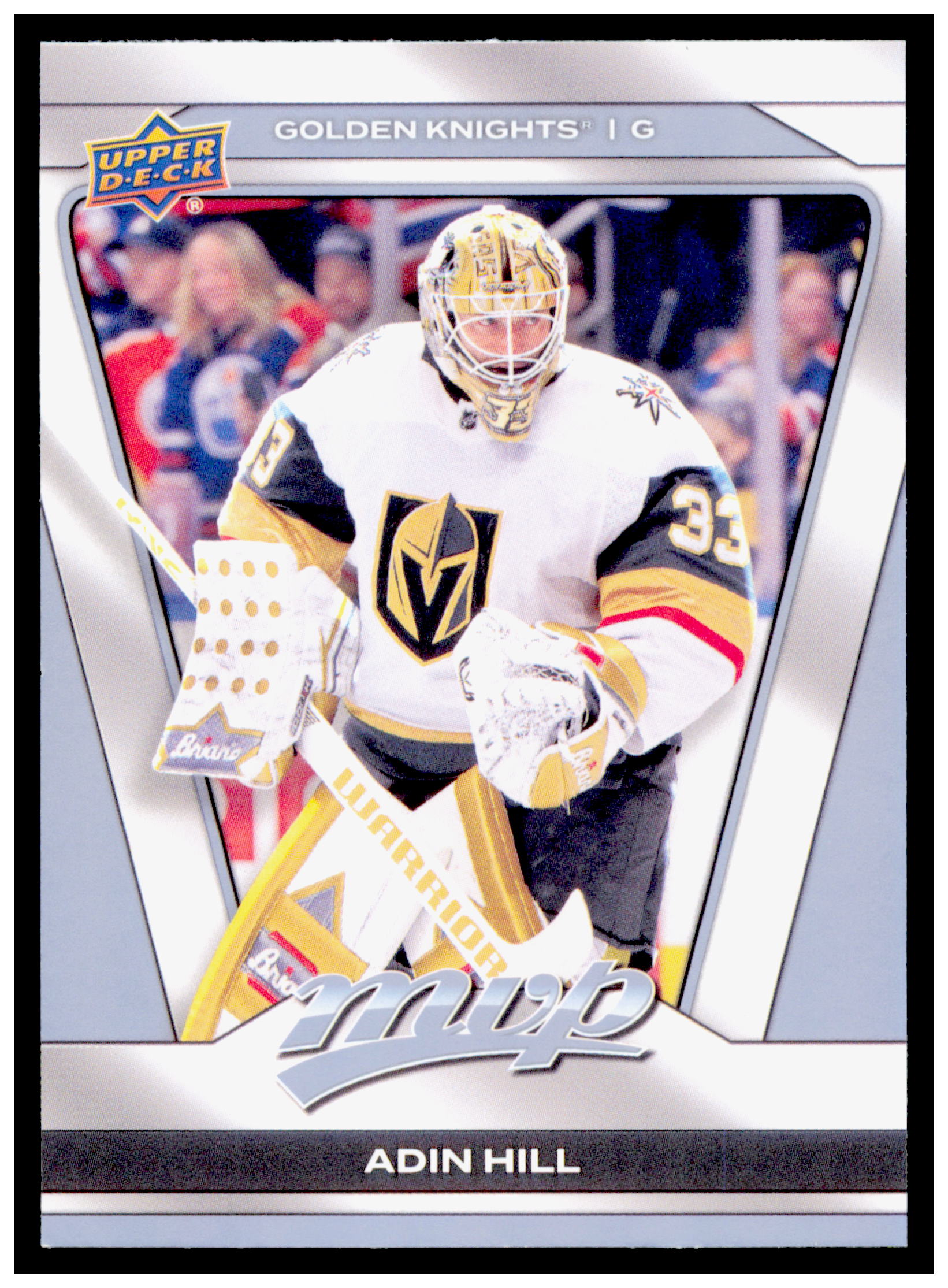 2025-26 Upper Deck MVP Adin Hill Card Vegas Golden Knights #145
