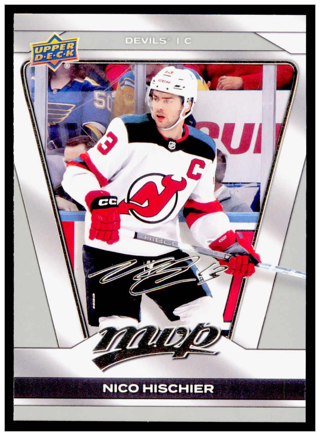 2025-26 Upper Deck MVP Nico Hischier Card New Jersey Devils #150