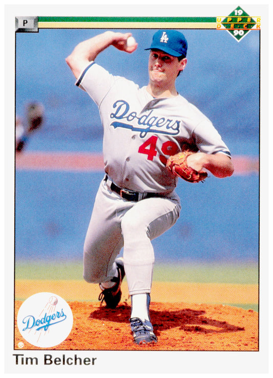 1990 Upper Deck Tim Belcher Card Los Angeles Dodgers #547