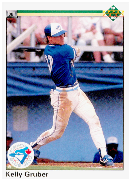 1990 Upper Deck Kelly Gruber Card Toronto Blue Jays #111a