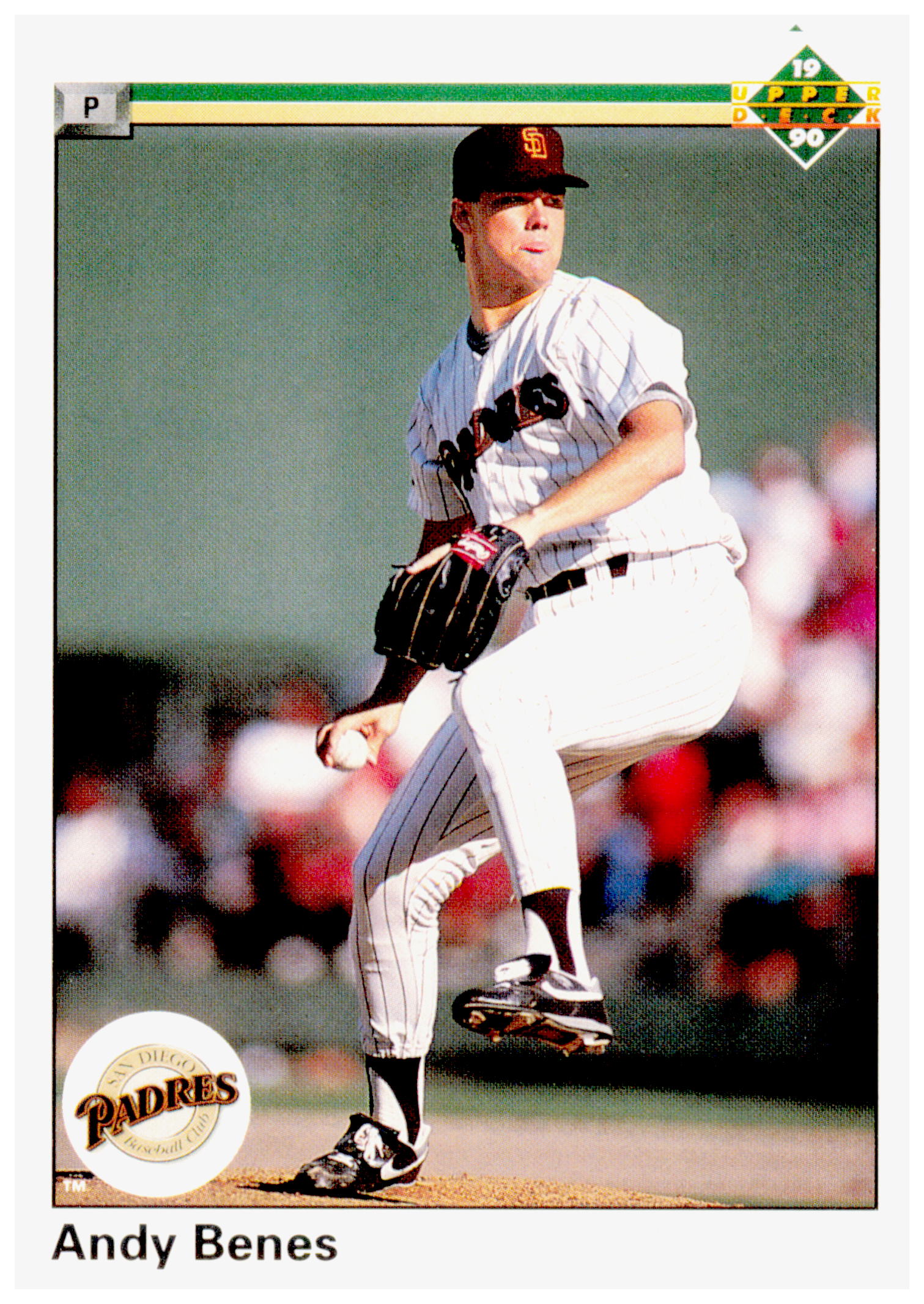 1990 Upper Deck Andy Benes Card San Diego Padres #55