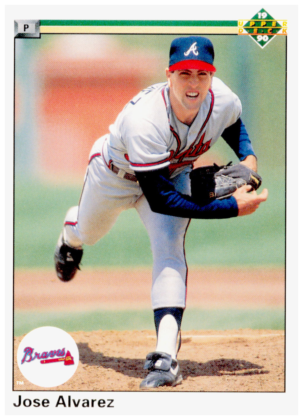 1990 Upper Deck Jose Alvarez Card Atlanta Braves #634