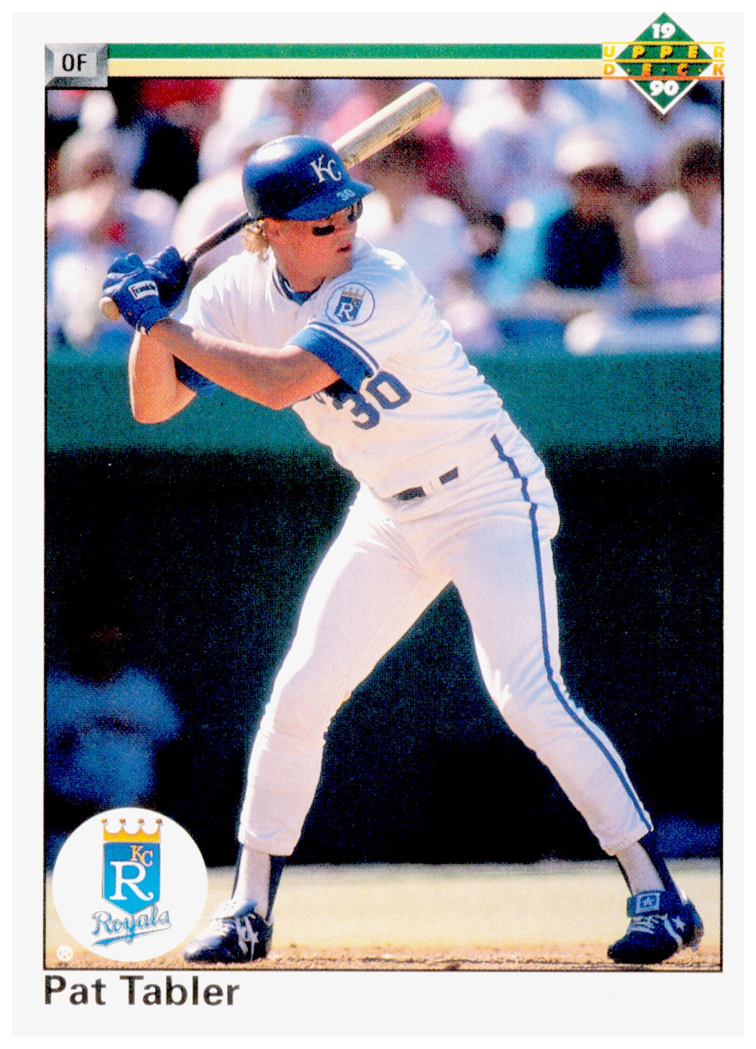 1990 Upper Deck Pat Tabler Card Kansas City Royals #142a