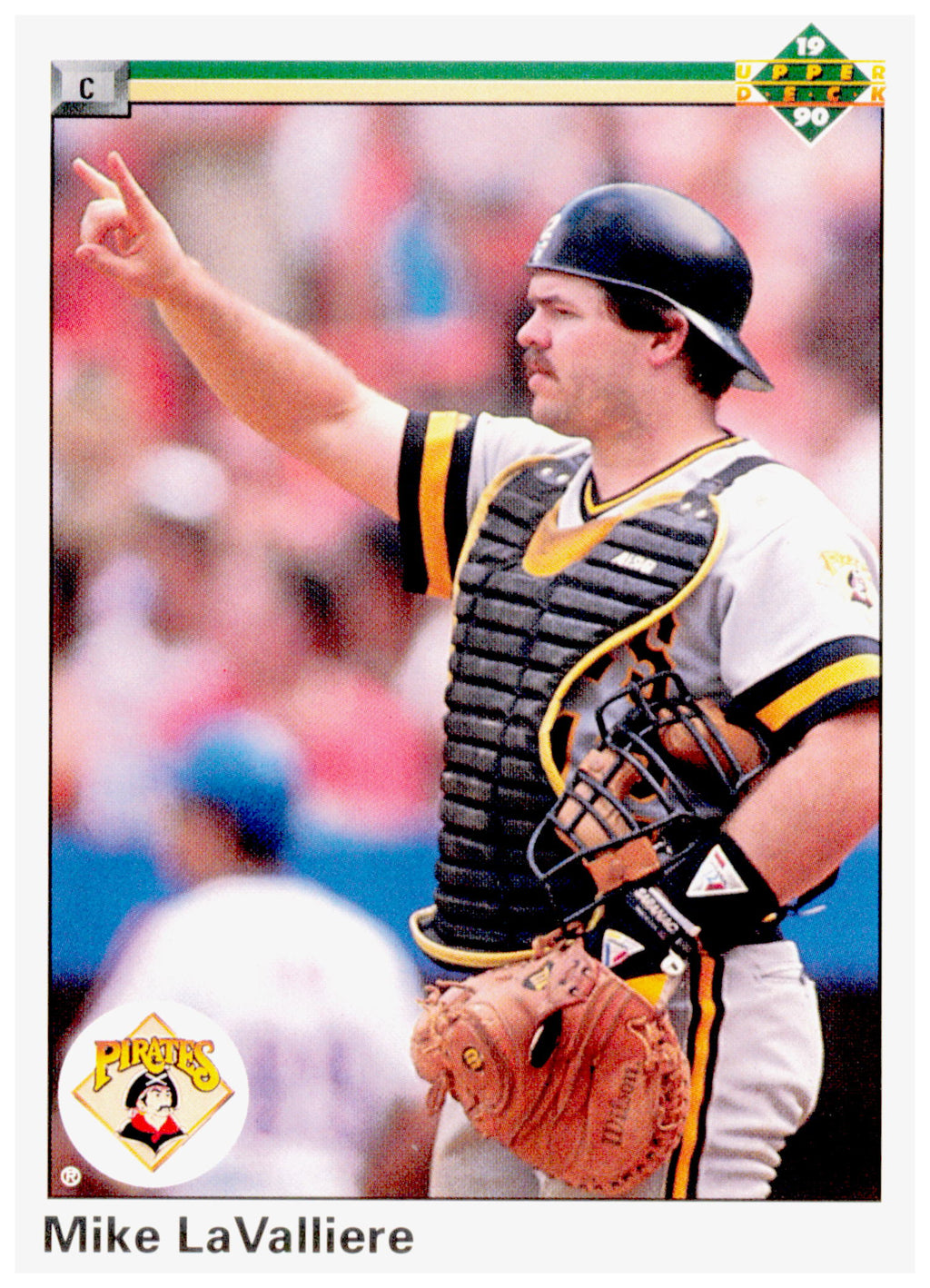 1990 Upper Deck Mike LaValliere Card Pittsburgh Pirates #578