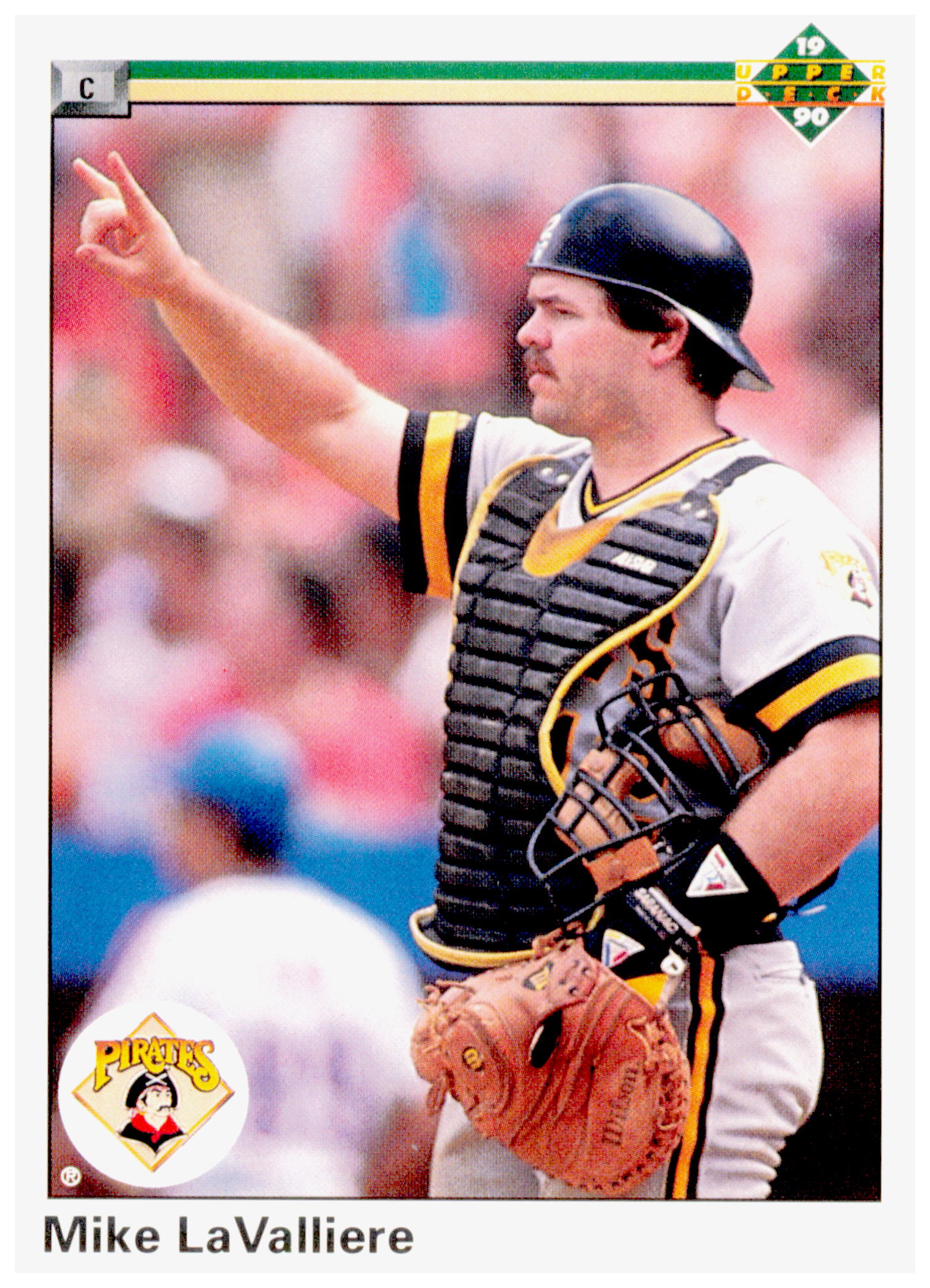 1990 Upper Deck Mike LaValliere Card Pittsburgh Pirates #578
