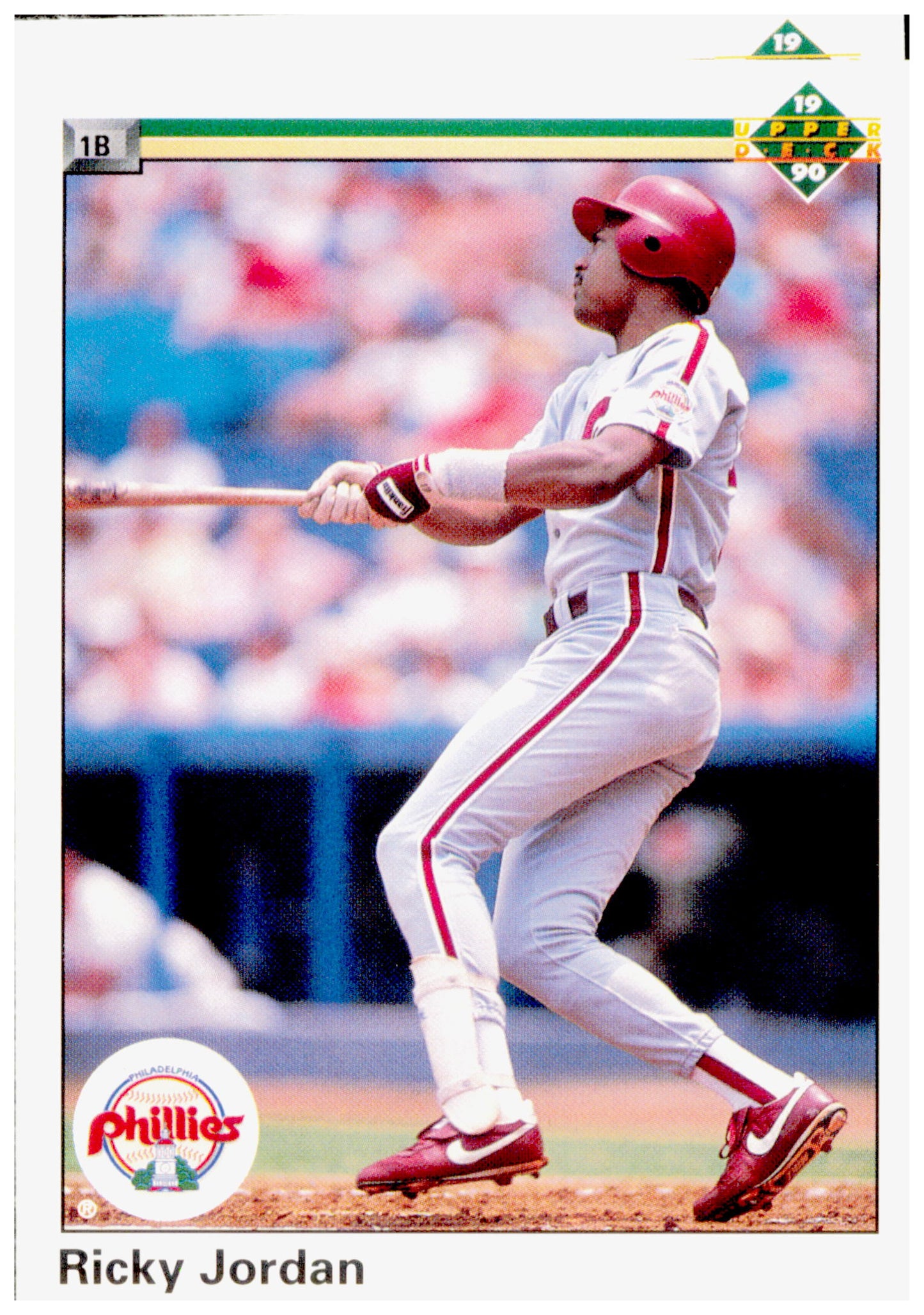 1990 Upper Deck Ricky Jordan Card Philadelphia Phillies #576