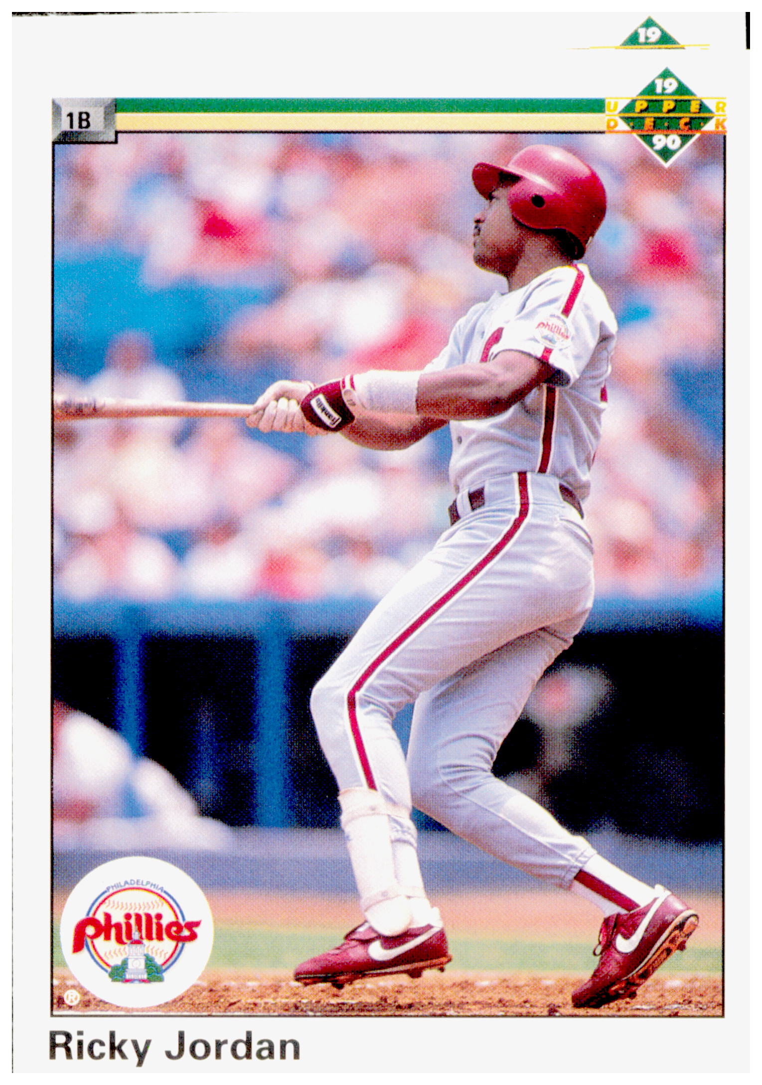 1990 Upper Deck Ricky Jordan Card Philadelphia Phillies #576
