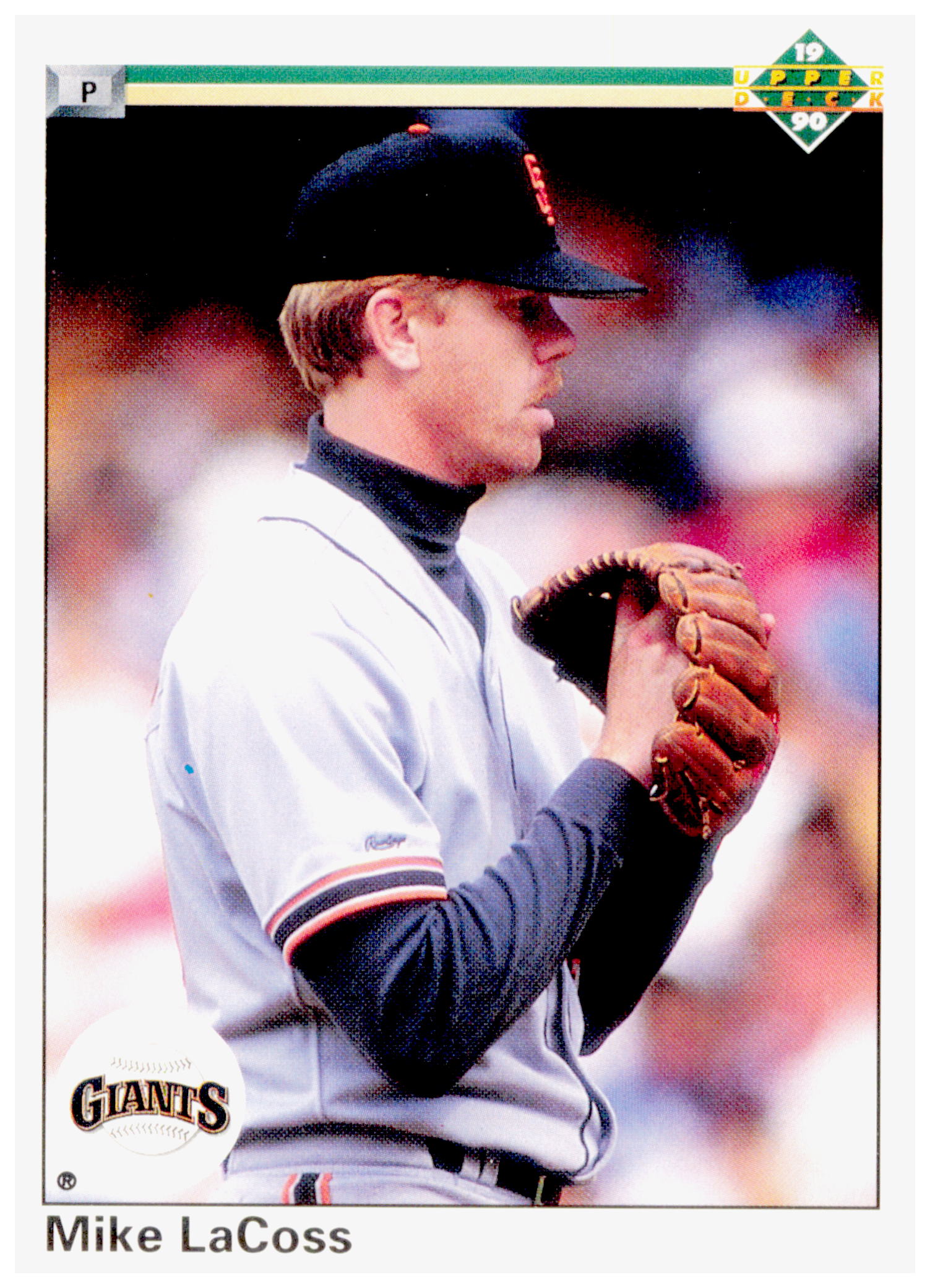 1990 Upper Deck Mike LaCoss Card San Francisco Giants #140a