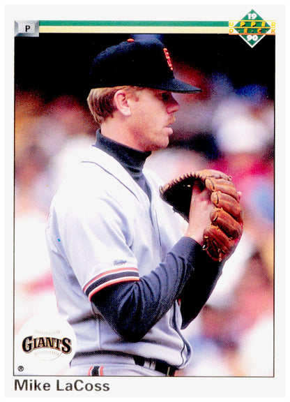 1990 Upper Deck Mike LaCoss Card San Francisco Giants #140a